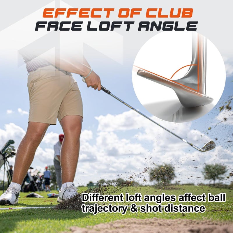 Full Choice Golf Wedge Set, 50/52/54/56/58/60/70 Degree Golf Sand Wedge, Gap Wdege, Lob Wedge Golf Clubs for Men Women Right Hand, Milled Face for More Spin and Control - Image 3